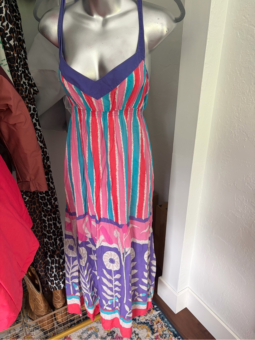 Vintage Anthropologie Long Stem Chemise by Mermaid